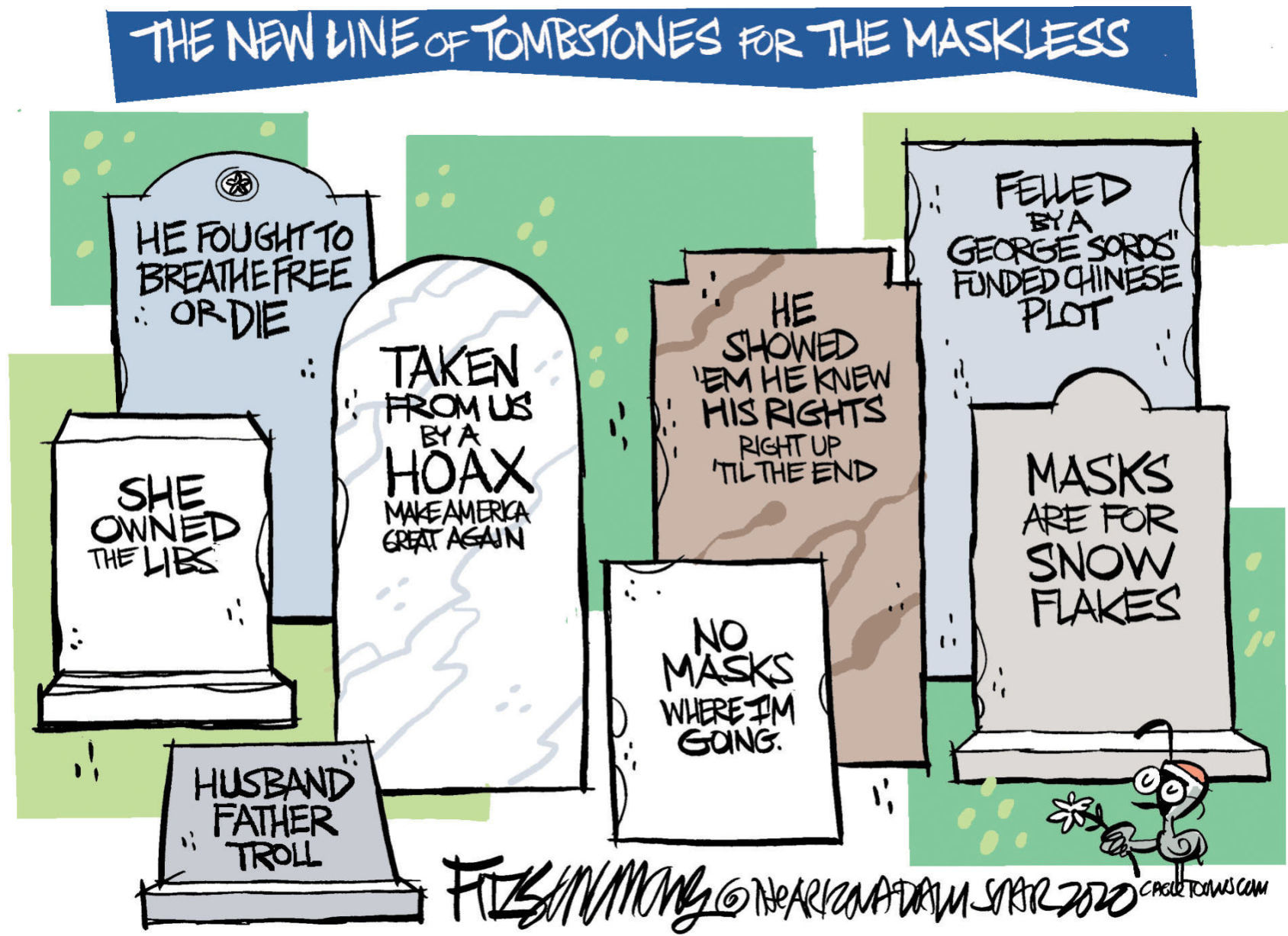Daily Fitz Cartoon: For the maskless